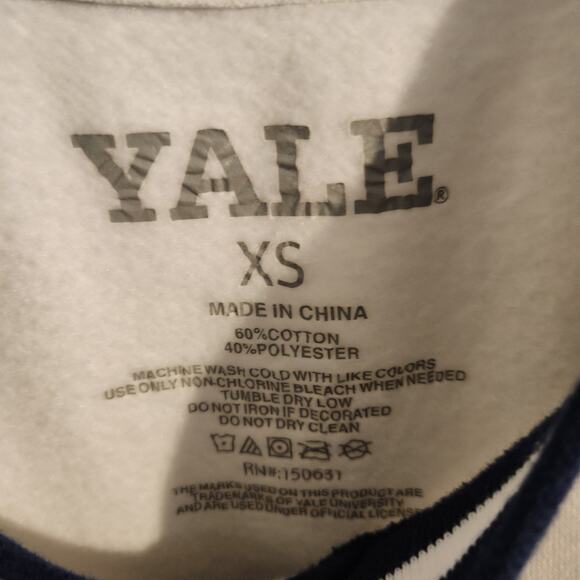 Yale University Sweatshirt XS White - Picture 3 of 4